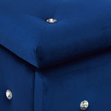 Jane Storage Bench, Blue Velvet