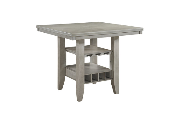 Garcia Counter Height Dining Table, Wash White Wood