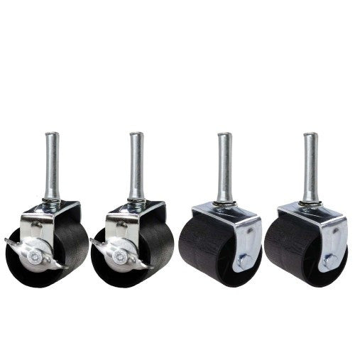 Heavy Duty Bed Frame Caster Roller Wheels - Set Of Four (2 Locking, 2 None Locking) - Pilaster Designs