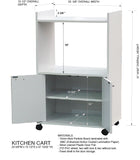 Centennial Microwave Cabinet, Oak Black Wood