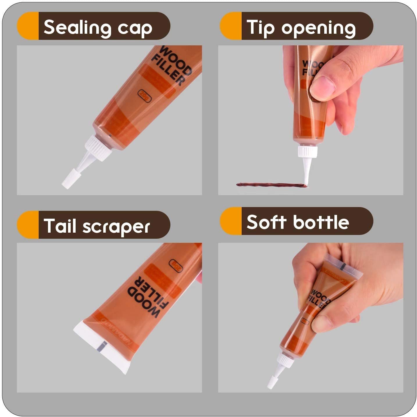 Floor and Furniture Repair Kit Touch Up for Wood Scratches with New Upgrade  Mel