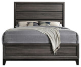 Asheville Panel Bed, King, Gray Wood