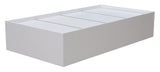 Tiara Twin Size Storage Bed, White Wood