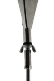 Black Metal 7" through 14" Adjustable Height Bed Frame Center Support Leg With Nylon Bottom - Pilaster Designs