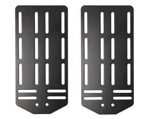 Black Metal Headboard Connector Modification Brackets Modi-Plates For Bed Frame (Set Of 2) (5"W x 10"H) - Pilaster Designs