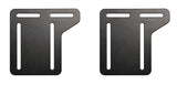 Black Metal Headboard Connector Modification Brackets Modi-Plates For Bed Frame (Set Of 2) (5"W x 5"H) - Pilaster Designs