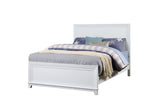 Victoria Panel Bed, Soft White Wood, Full