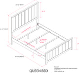 Fiedler Panel Bed, Queen, Gray Wood