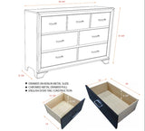 Sonata 3 Piece Upholstered Bedroom Set, King, Gray Wood