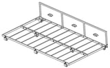 Archer Drawer Roll-Out Trundle Bed, Black Metal, Twin