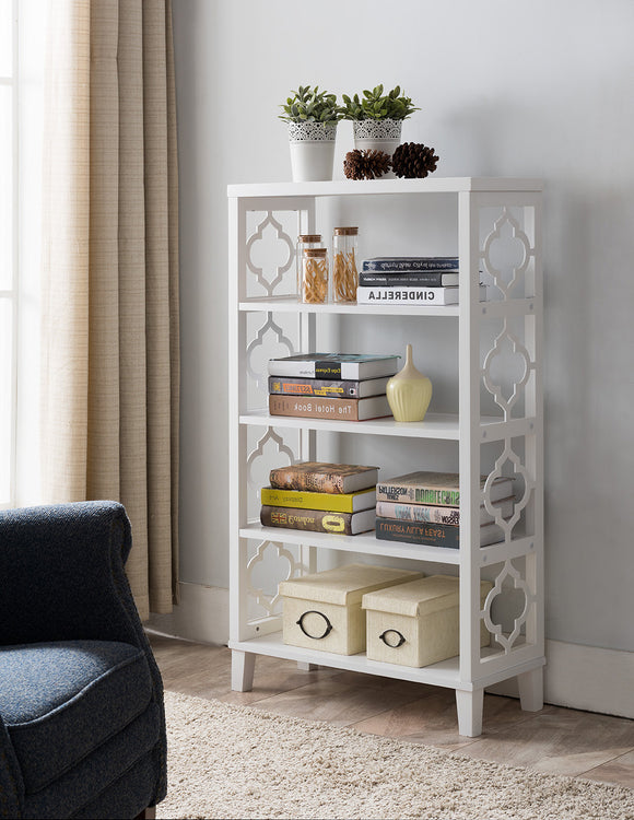 Ardsley Bookcase, White Wood