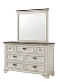 Aubrielle Dresser Mirror, Wash White Wood