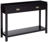 Adelaide Console Table, Black Wood