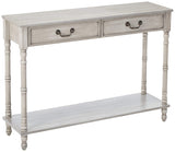 Evan Console Table, Wash White Wood