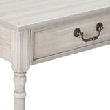 Evan Console Table, Wash White Wood