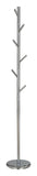 Chrome or Rose Gold Metal Transitional 6 Hook Free Standing Hall Tree Twig Style Coat & Hat Rack Hanger (71"H) - Pilaster Designs