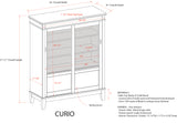 Mindy Curio Cabinet, Cherry Wood