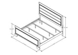 Jardena Brown & Black Wood Configurable Modern Panel Bedroom Set - Pilaster Designs