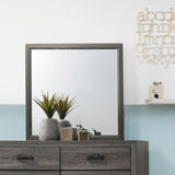 Asheville Dresser Mirror, Gray Wood