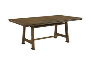 Filkins Storage Dining Table, Brown Wood