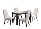 Eugene 47" Dining Set, Cappuccino & White