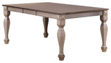 Joanna Extendable Dining Table, Brown Wood
