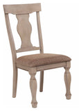 Joanna Dining Chairs, Brown Wood & Polyester