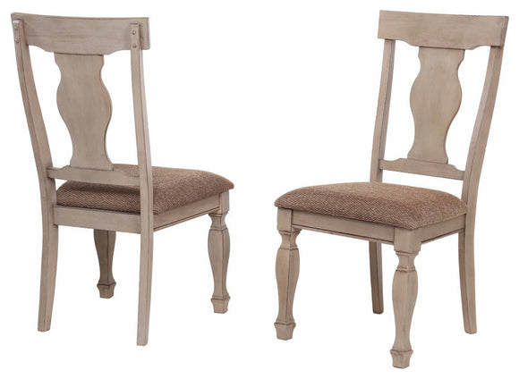 Joanna Dining Chairs, Brown Wood & Polyester