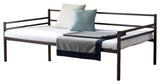 Jeru Daybed & Roll-Out Trundle Set, Twin, Bronze Metal