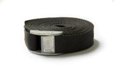 Ress Black Nylon Mattress Connector Belt Strap To Convert Twin To King With Metal Buckle (236"L x 2"W)