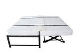 Ress White Foam Bed Joiner, Doubling System, Bridge Mattress Connector - Transforms Two Twin Beds Into An Almost King Size Bed