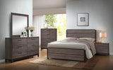 Dansville Antique Gray Wood Configurable Modern Panel Bedroom Set - Pilaster Designs