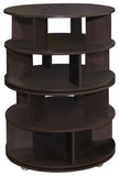 Montauk Carousel Shoe Rack, Chocolate Wood