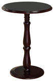 Coco Cherry Wood 14-Inch Round Accent Side Plant Stand Display Table - Pilaster Designs