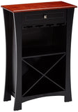 Jasper Bar Cabinet, Black & Natural Wood