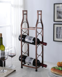 Rockford Countertop Wine Rack, Brushed Copper Metal