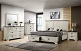 Aubrielle 6 Drawer Traditional Double Dresser, Wash White Wood