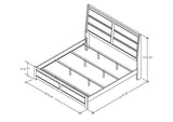 Millie Walnut Wood Contemporary Configurable Panel Bedroom Set - Pilaster Designs