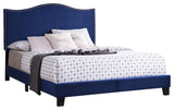 Skye Panel Bed, Blue Velvet, Full