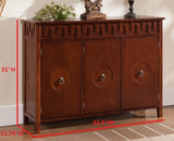 Greyson Walnut Wood Contemporary Sideboard Buffet Display Console Table With Storage Cabinet Doors - Pilaster Designs